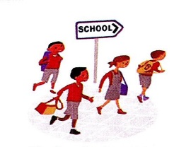 to school